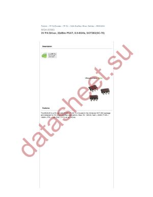 MGA-83563-BLKG datasheet  